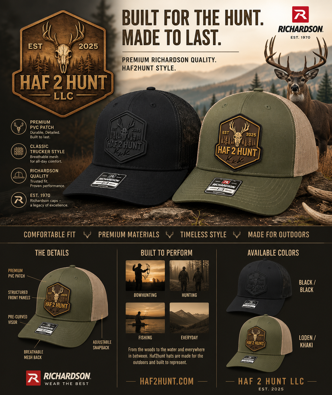 HAF 2 HUNT Logo Hat