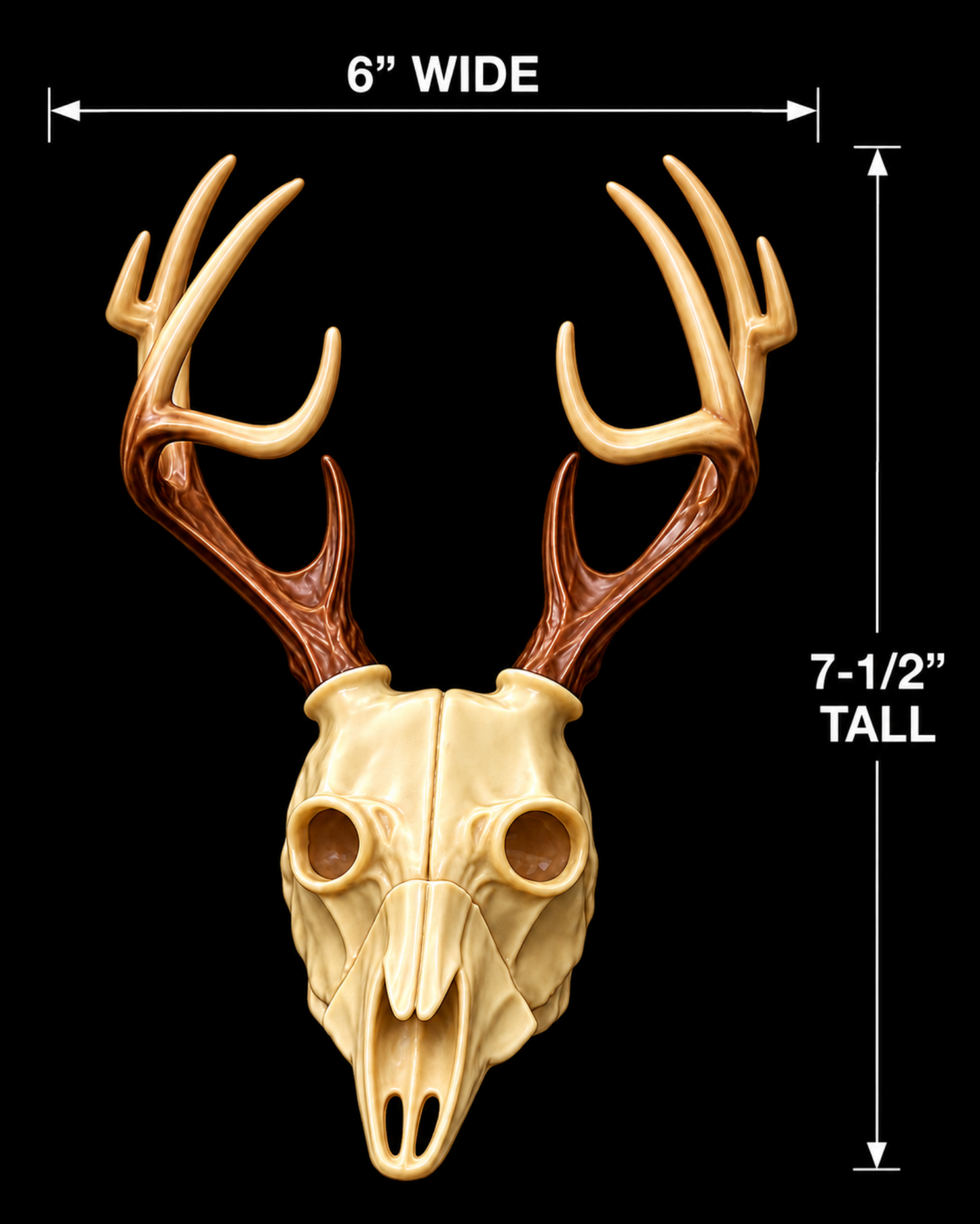 Deer Skull Hitch Ball Cover