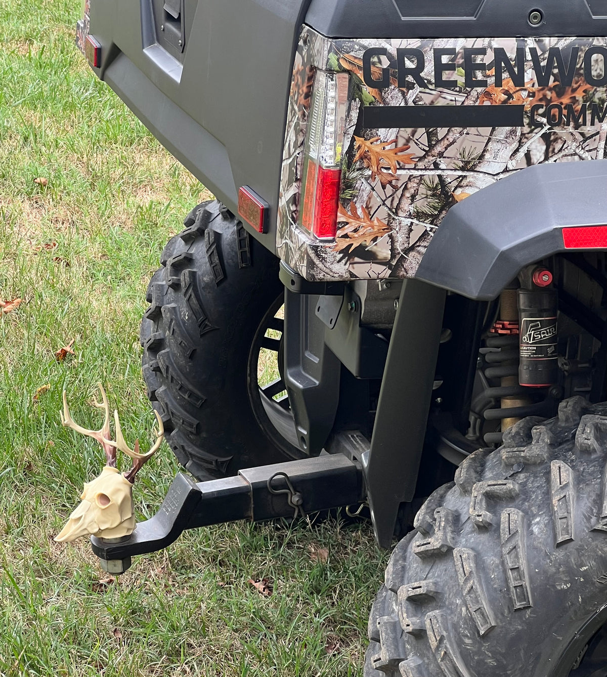 Deer Skull Hitch Ball Cover